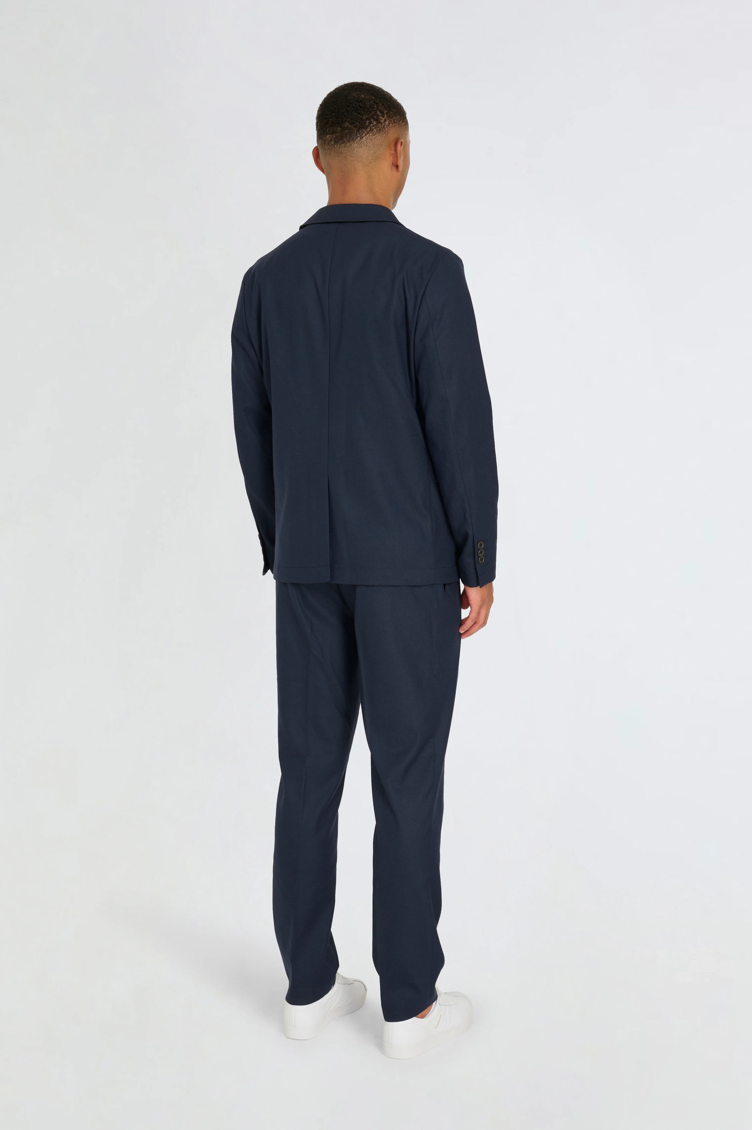 Arthur Flannel Jacket in Navy - Image 3